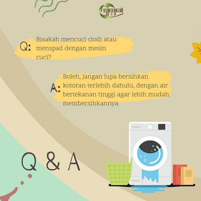 tips mencuci clodi dengan mesin cuci